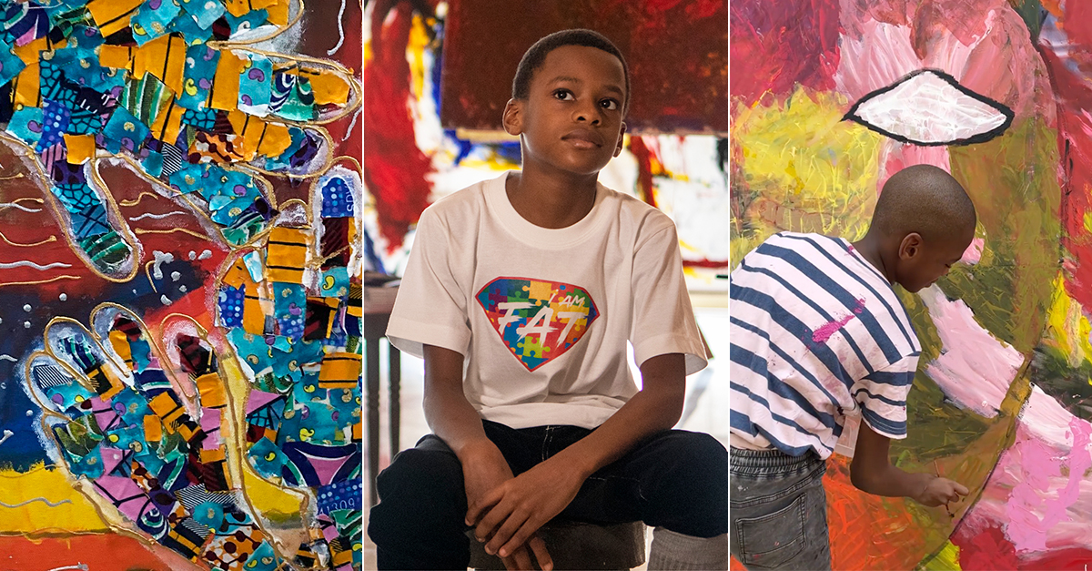 Meet Kanye, an exceptional artist defying the odds of autism