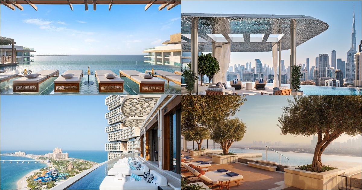 The most beautiful rooftop swimming pools in Dubai